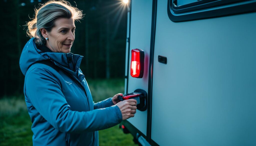 Checking caravan trailer lights guide